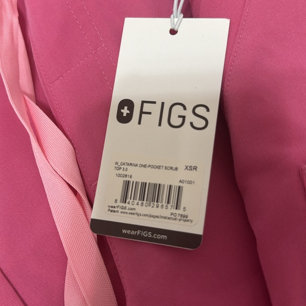 Figs Women's Scrub Set in Hot Pink - Picture 2 of 4
